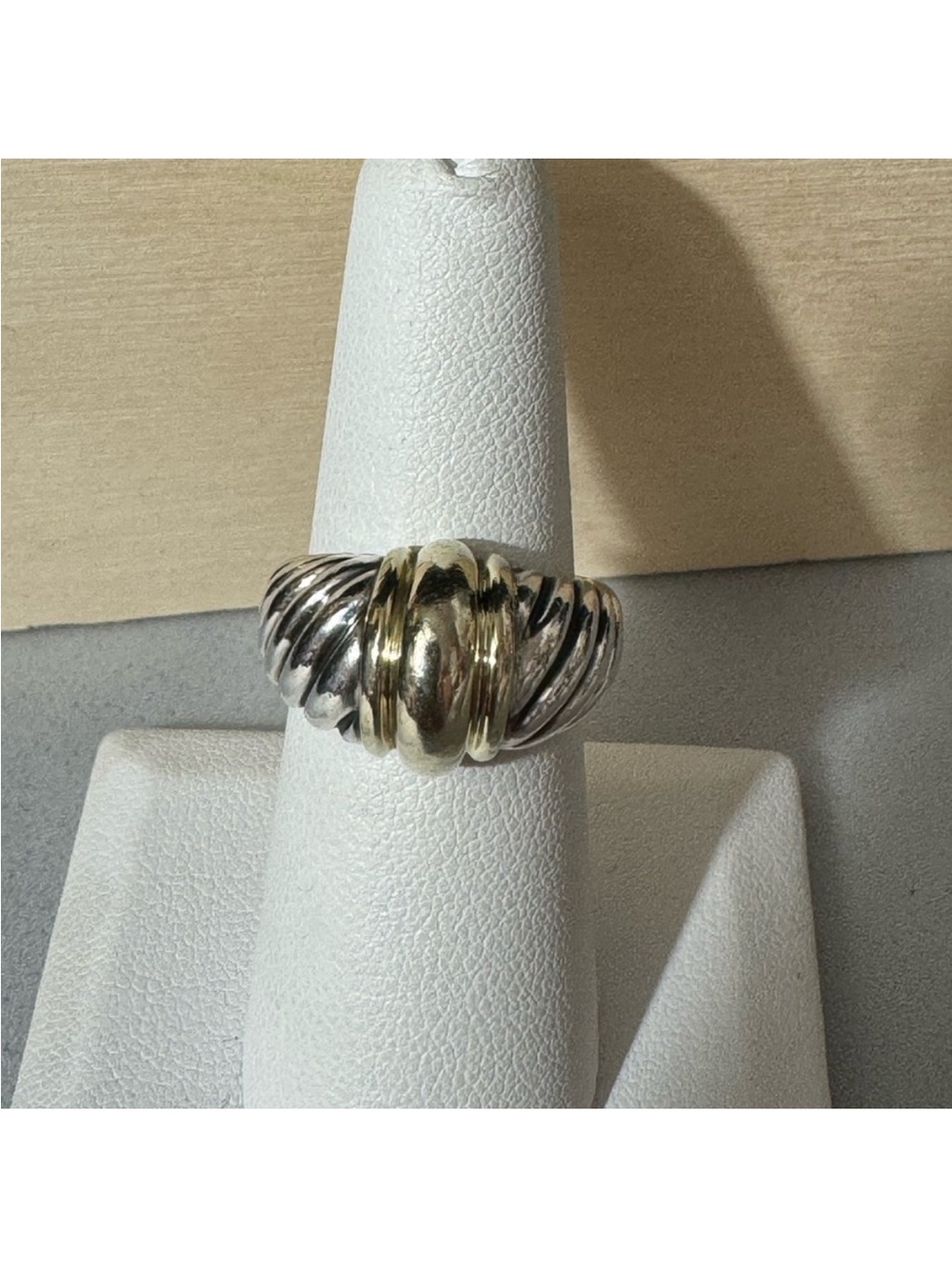 David Yurman 14K Yellow Gold & Sterling Silver 925 6.75